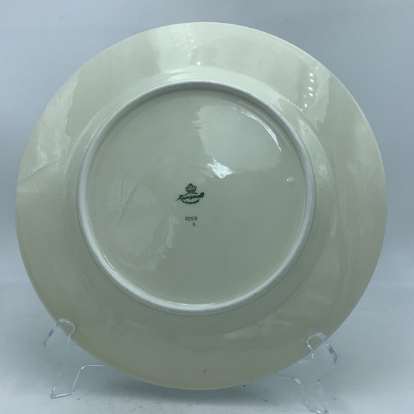 Koenigszelt Germany Green Rimmed 10 1/2” Plate with Gold Gilt - Picture 13 of 13